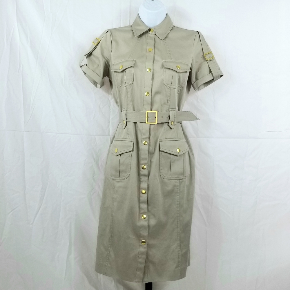 Calvin Klein Button Down Short Sleeve Dress NWOT